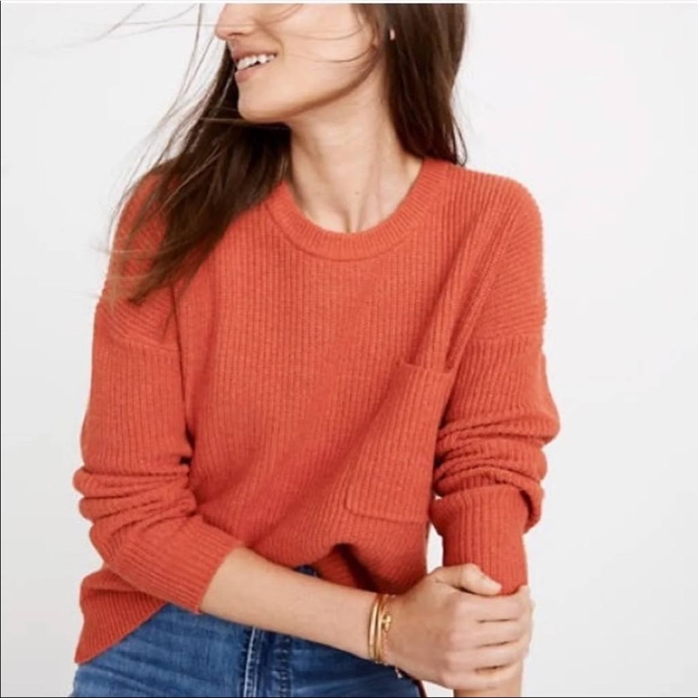 Madewell Thompson Pocket Pullover Sweater - Size Small